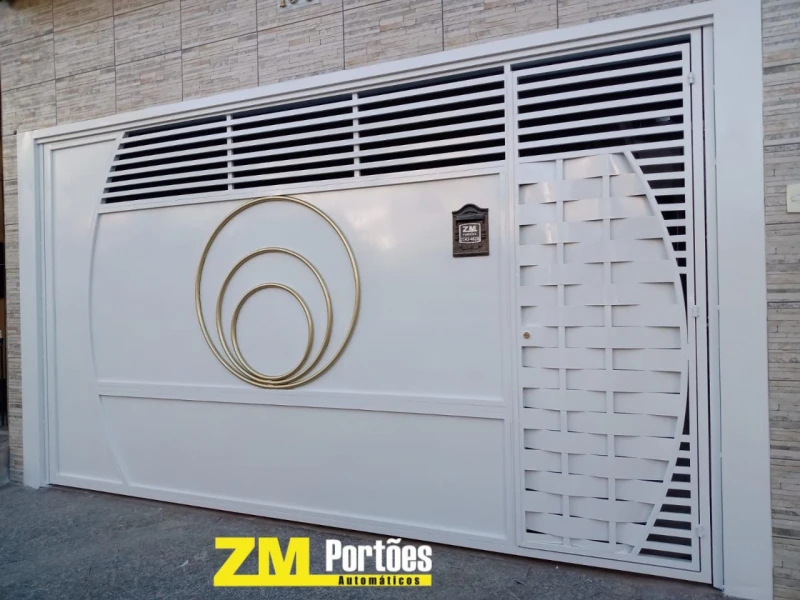 portão de aluminio basculante automatico