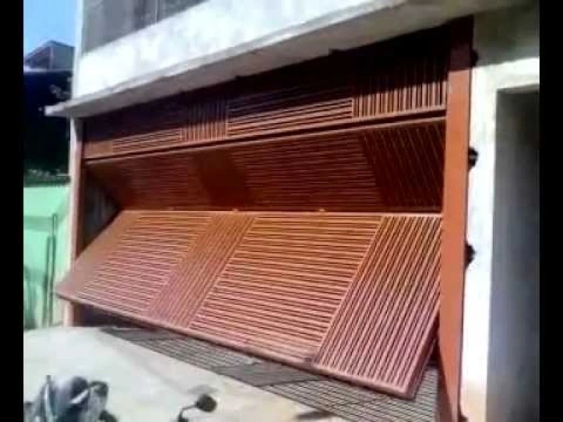 portão deslizante articulado