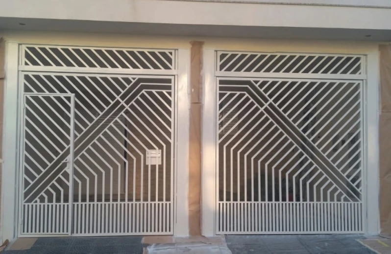 portão deslizante duplo